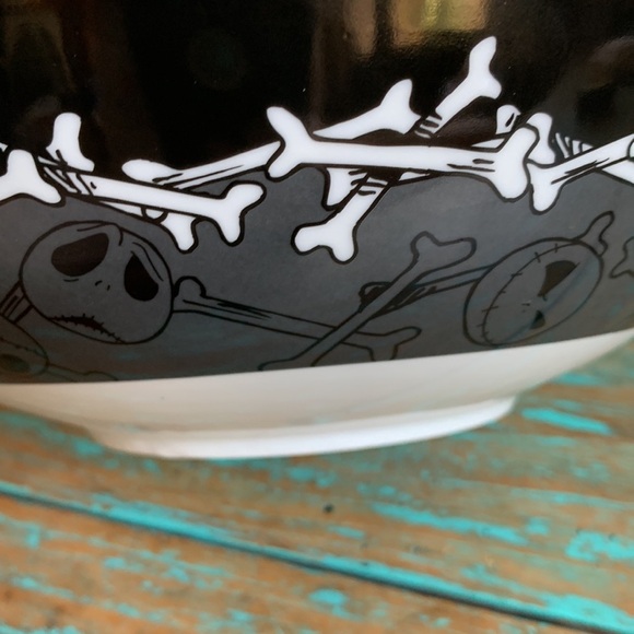 New Jack Skellington The Nightmare Before Christmas Grin Ceramic Serving Bowl - Picture 8 of 9